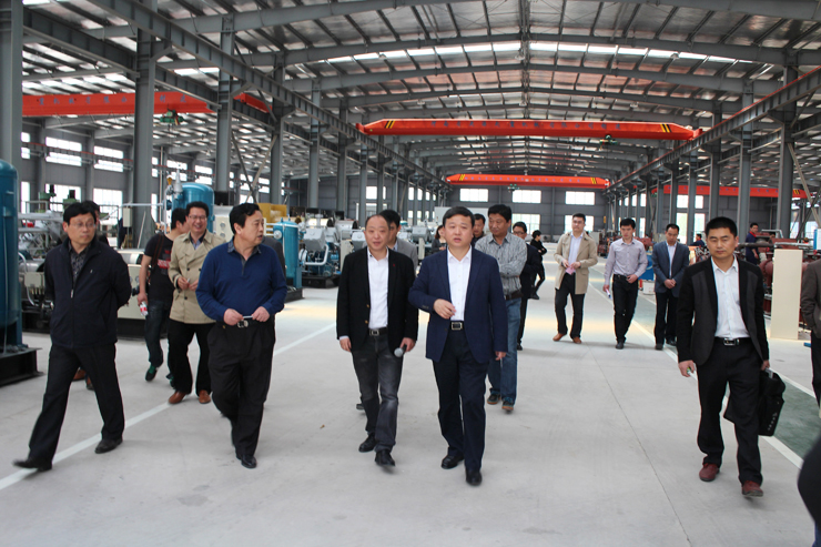 懷遠縣領導視察蚌埠市聯合壓縮機制造有限公司